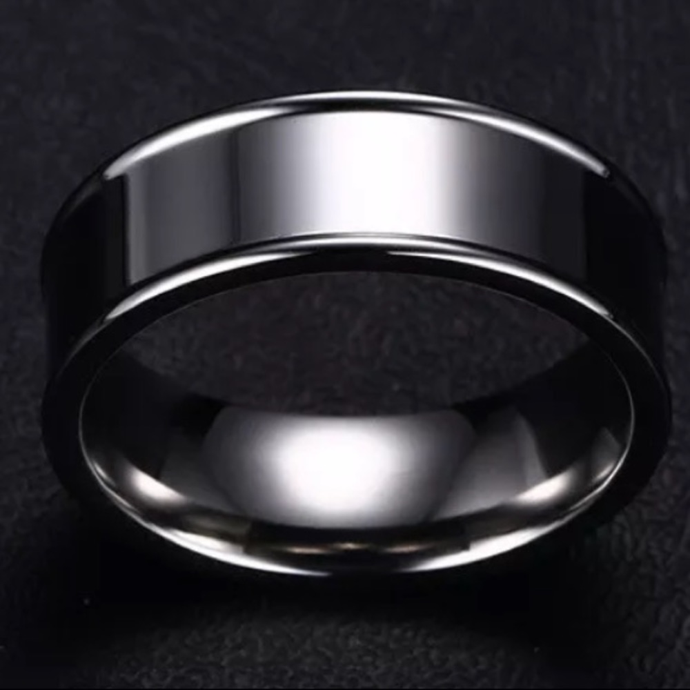 New Men Women Stainless Steel Band Ring
